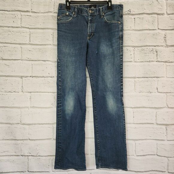 Rock and Republic Mens Neil 34x34 Relaxed Straight Mid Rise Blue Jeans Denim - Picture 1 of 11